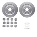Dynamic Friction Co 4512-47078, Geospec Rotors with 5000 Advanced Brake Pads includes Hardware, Silver 4512-47078